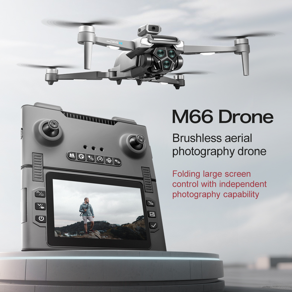 Jjrc Drone X12 - Ekran Uzaktan Kumandalı Yeni M66 Üçlü