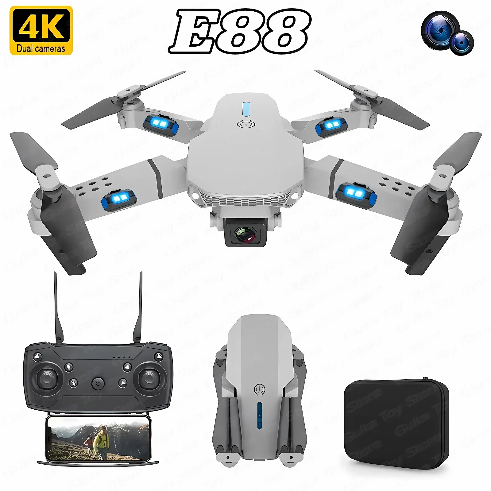 Drone Battery Case - E88 Pro WIFI FPV Drone Geniş