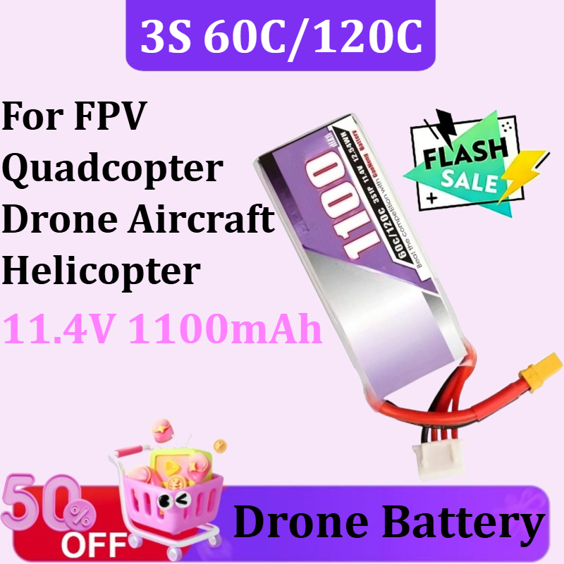 3S 1100mAh 60C/120C 11.4V Lipo - Drone Battery 3S incelemesi ve fiyatı